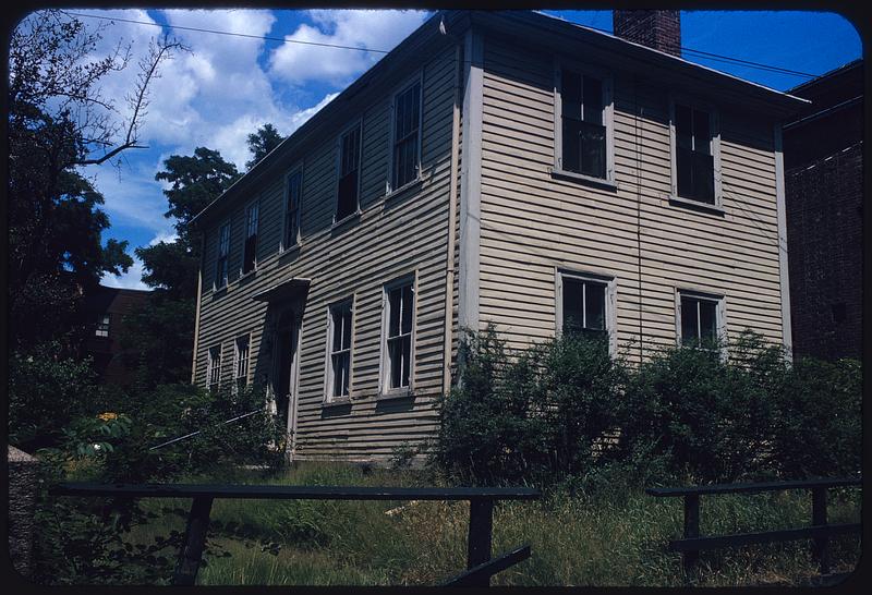 View of house with wood siding, Cambridge, Massachusetts