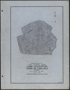 Land Utilization Town of Carlisle