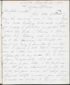 Letter from John D. Long to Zadoc Long and Julia D. Long, October 29, 1866