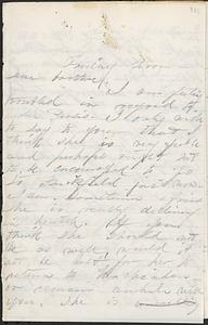 Letter from Julia D. Long to John D. Long