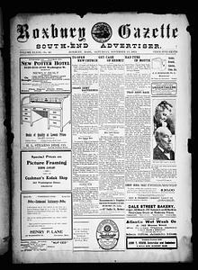 Roxbury Gazette and South End Advertiser, November 15, 1913