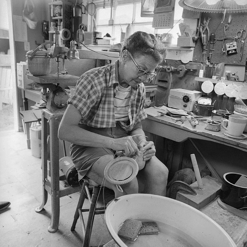 Basket weavers, Nantucket, MA