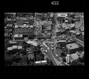 Harvard Square and Massachusetts Avenue (aerial shot), Cambridge