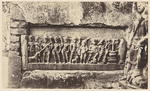 Sculptured slab with representation of nine avatars, Temple at Konch, India