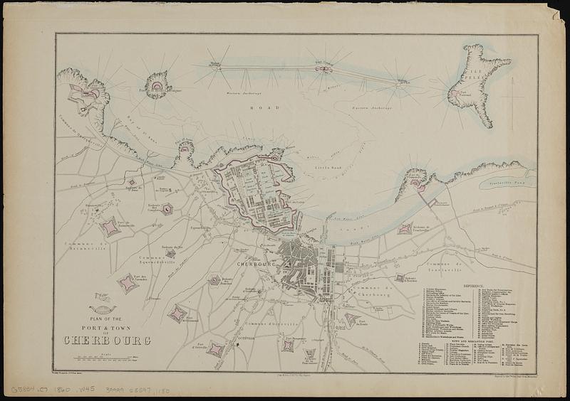 Plan of the port & town of Cherbourg