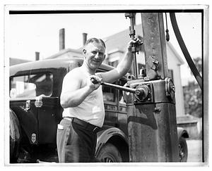 Bossy Gillis, Mayor of Newburyport, gets into trouble for selling gas without a license and is sent to jail