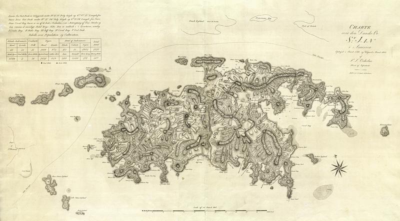 Charte over den Danske Øe St: Jan i America