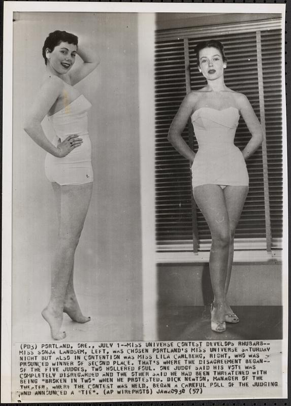 Miss Universe contest develops rhubarb