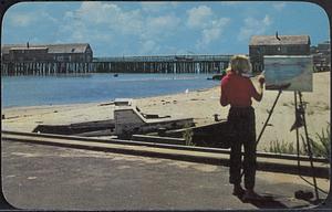 Artist at work, Cape Cod, Mass.