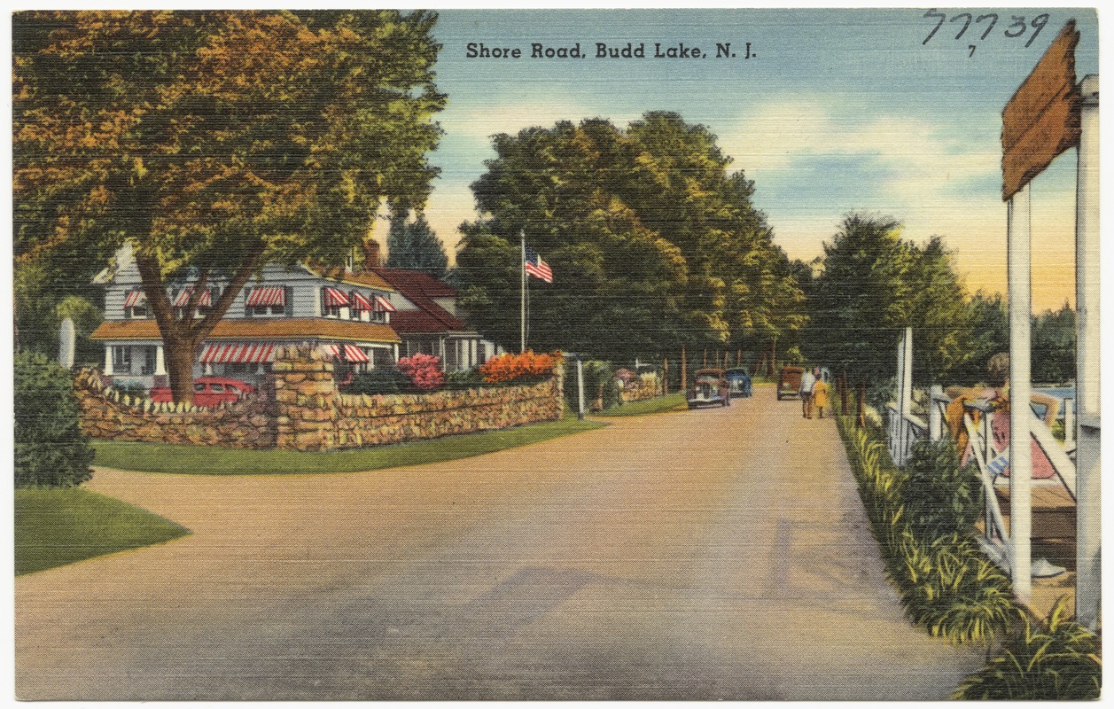Shore Road, Budd Lake, N. J. Digital Commonwealth