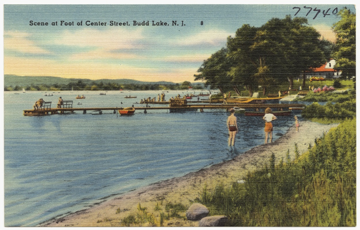 Scene at foot of Center Street, Budd Lake, N. J. - Digital Commonwealth