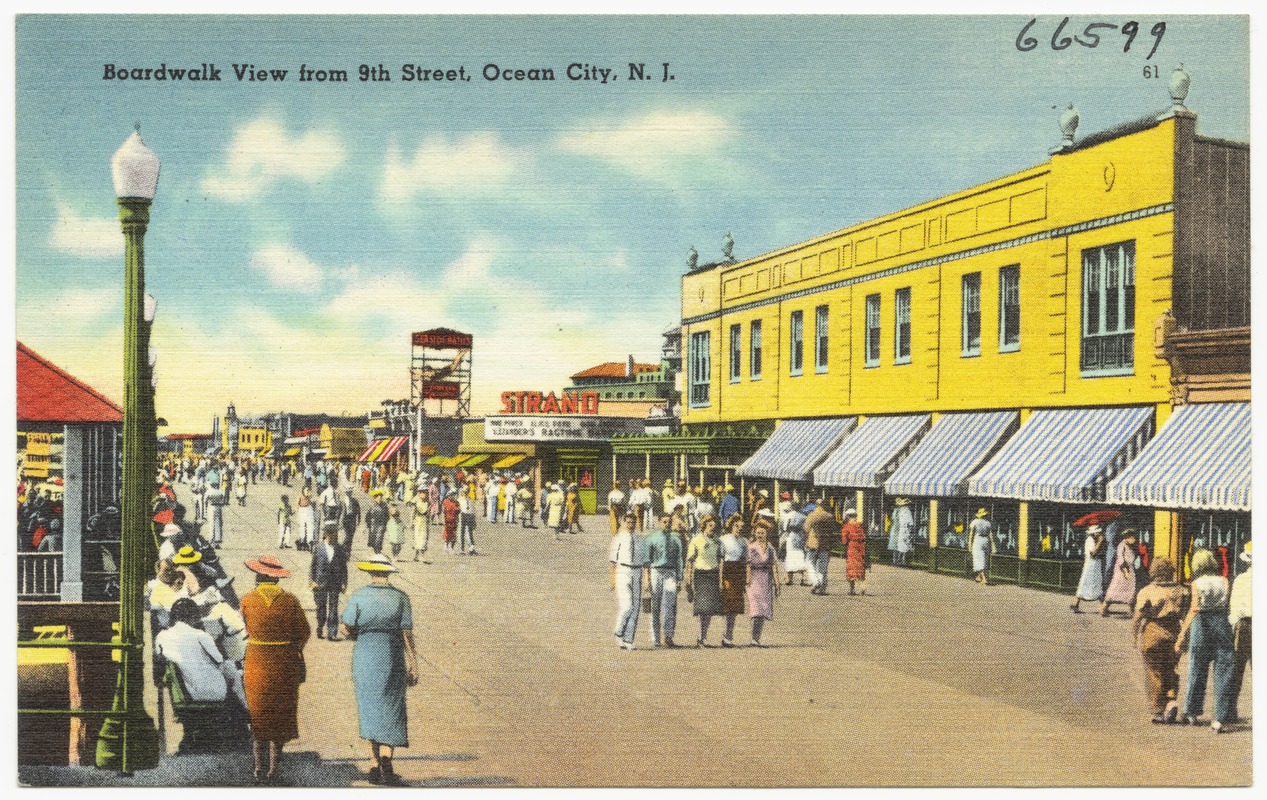 Boardwalk view from 9th Street, Ocean City, N. J.