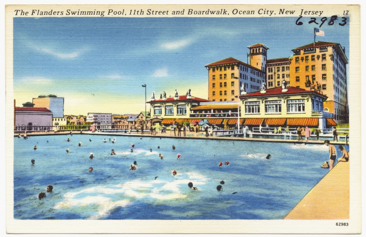 The Flanders swimming pool, 11th Street and Boardwalk, Ocean City, New Jersey