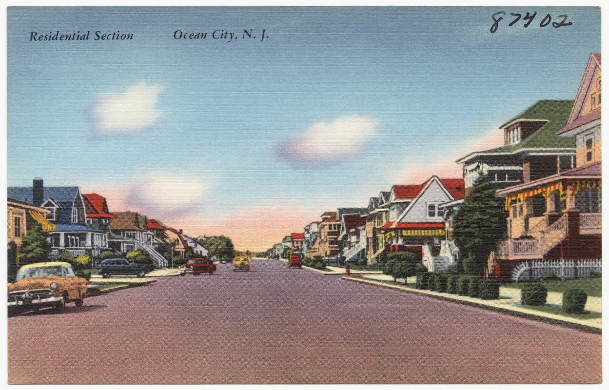 Residential section, Ocean City, N. J.