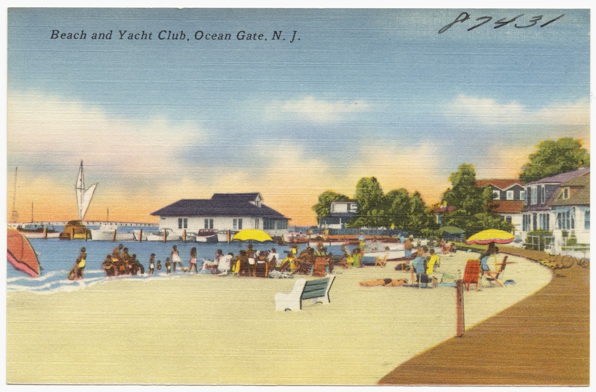 Beach and yacht club, Ocean Gate, N.  J.