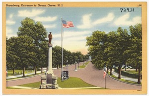 Broadway, entrance to Ocean Grove, N. J.