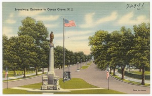 Broadway, entrance to Ocean Grove, N. J.