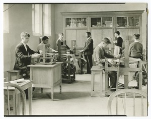 Weaving, Manual Arts Classroom, Perkins Institution