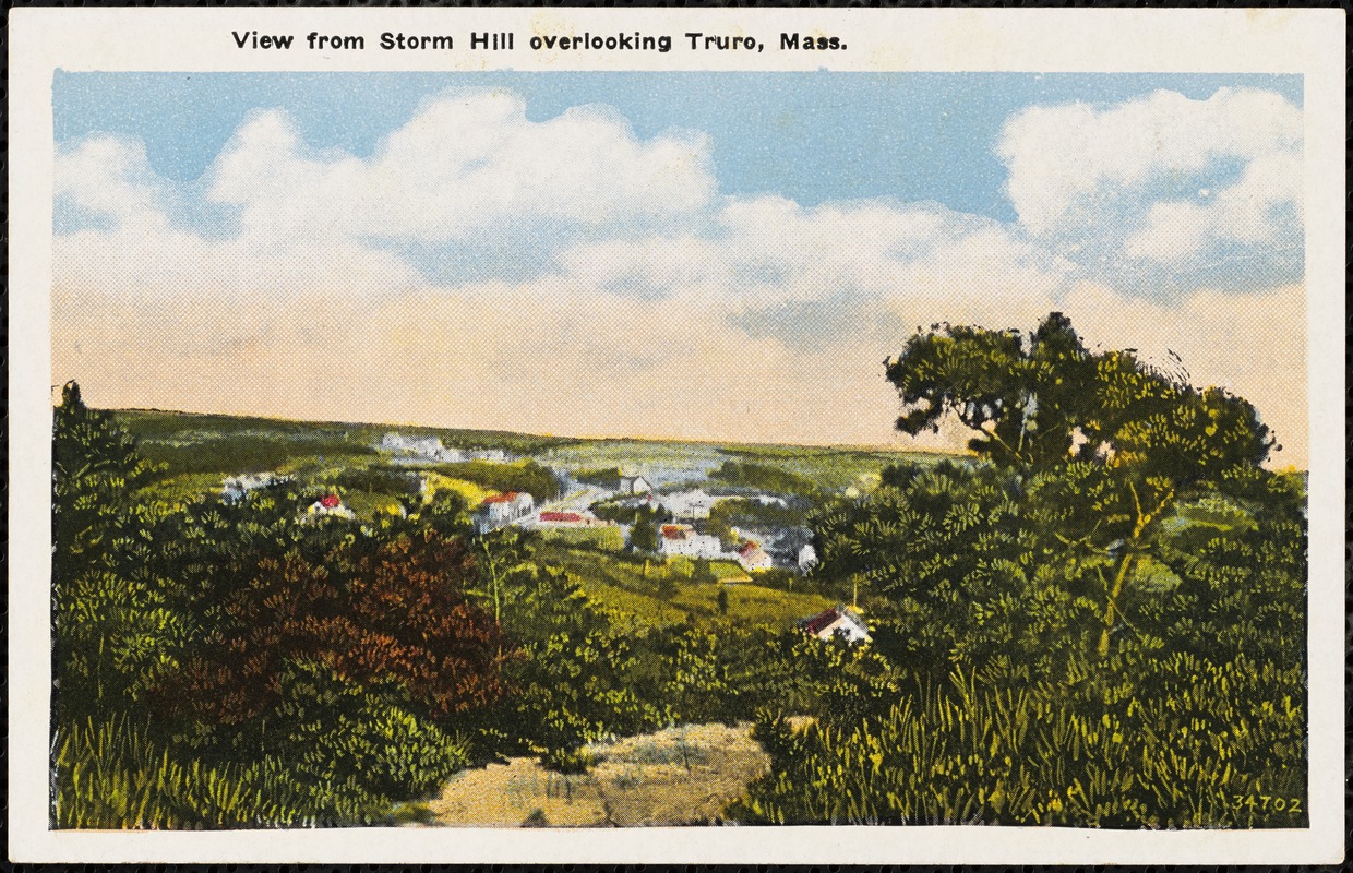 View from Storm Hill overlooking Truro, Mass.
