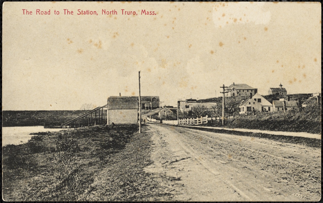 The road to the station, North Truro, Mass.