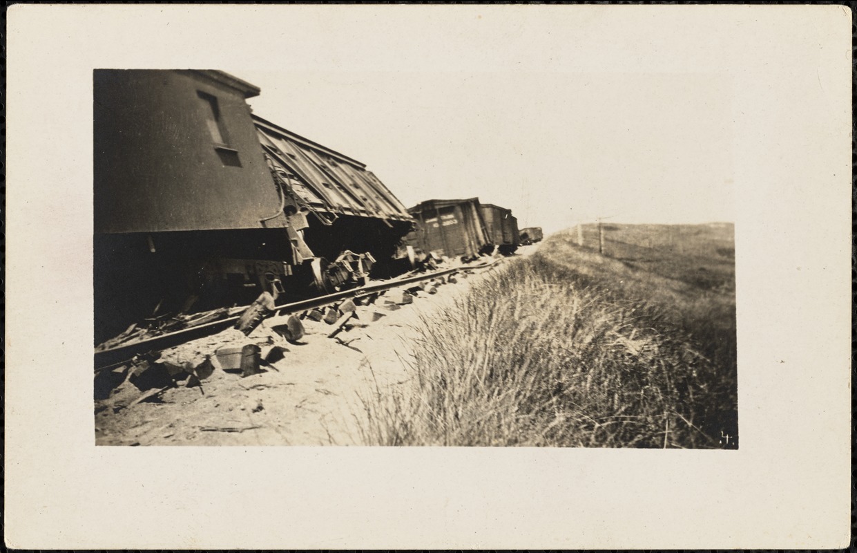 Train wreck near Great Swamp, No. Truro, c. 1914