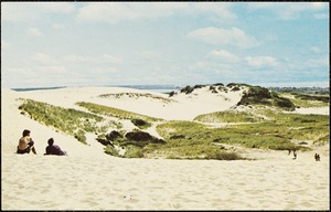 Shifting sand dunes, Cape Cod, Mass.