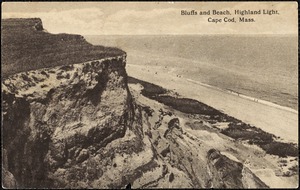Bluffs and beach, Highland Light, Cape Cod, Mass.