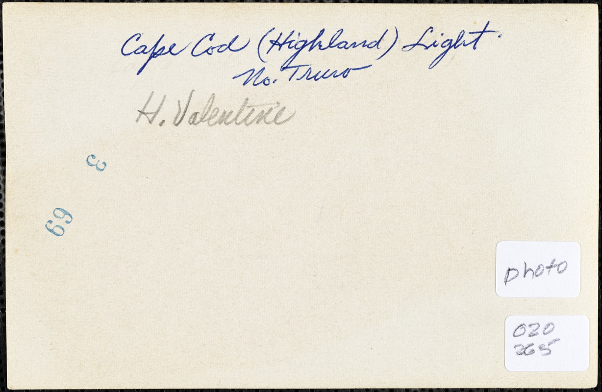 Cape Cod (Highland) Light, No. Truro