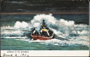 Lifeboat in the breakers