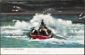 Lifeboat in the breakers
