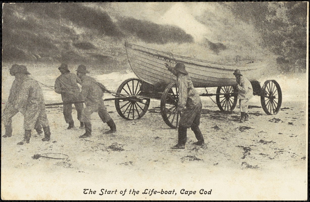 The start of the life-boat, Cape Cod