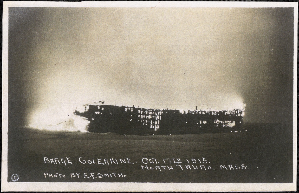 Barge Coleraine, Oct. 17th, 1915, North Truro, Mass.