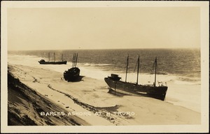 Barges ashore at N. Truro