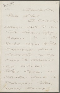 Emily Dickinson, Amherst, Mass., autograph letter signed to Thomas Wentworth Higginson, June 1869