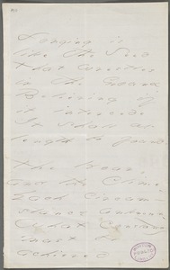 Emily Dickinson, Amherst, Mass., autograph manuscript poem: Longing is like the seed, 1873