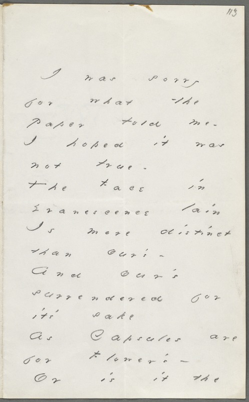 Emily Dickinson, Amherst, Mass., autograph letter to Thomas Wentworth Higginson, March 1880