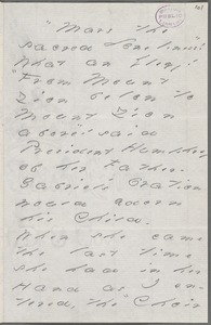 Your Scholar (Emily Dickinson), Amherst, Mass., autograph letter signed to Thomas Wentworth Higginson, Spring 1886