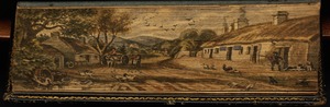 A village scene, probably depicting Burns’ birthplace