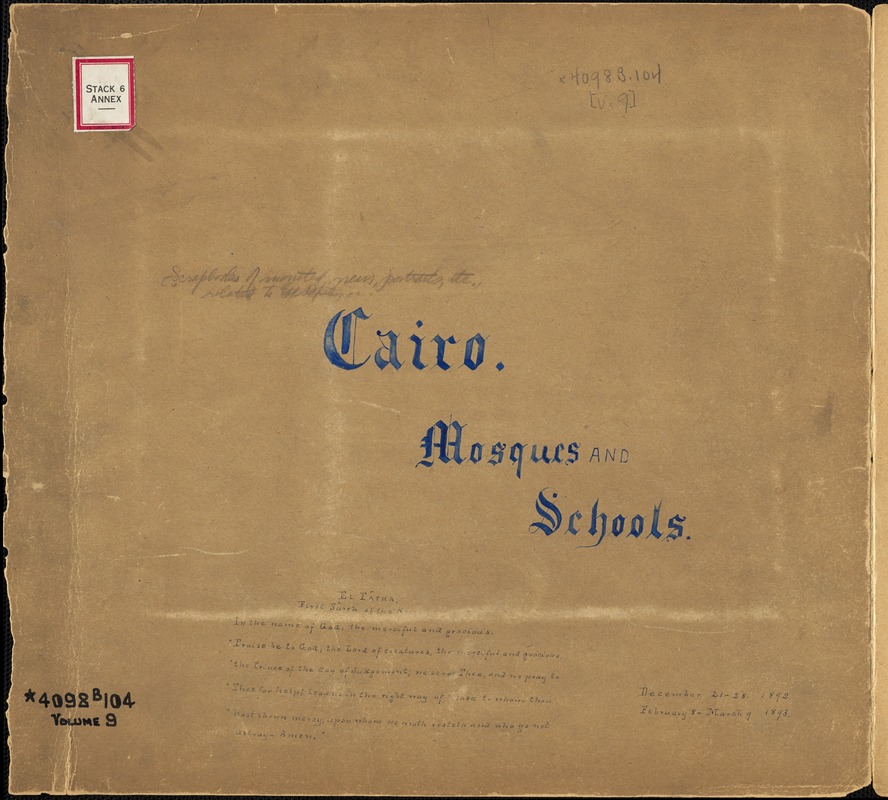 Cairo. Mosques and schools
