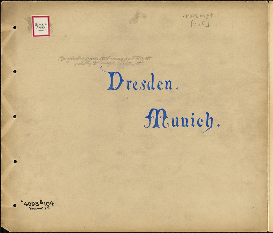 Dresden. Munich