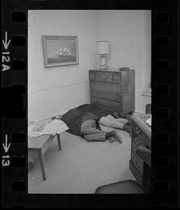 Protestors sleeping in MIT president Howard Johnson's office