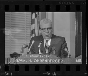 William H. Ohrenberger at Boston School Committee meeting