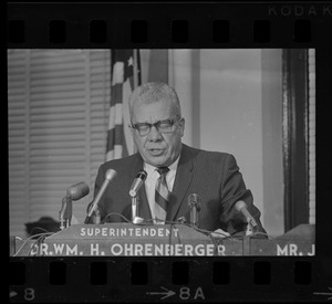 William H. Ohrenberger at Boston School Committee meeting