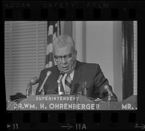 William H. Ohrenberger at Boston School Committee meeting