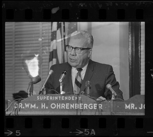 William H. Ohrenberger at Boston School Committee meeting