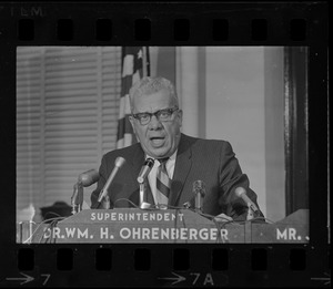 William H. Ohrenberger at Boston School Committee meeting