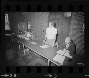 Unidentified man, Richard O'Brien, Douglas Murray, Joseph Gizicki, Anthony J. Monteiro, and unidentified man at Norfolk Prison
