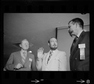 Richard Battin, Edgar Mitchell, and Reinald Neilsen at IEEE's International Computer Society Conference