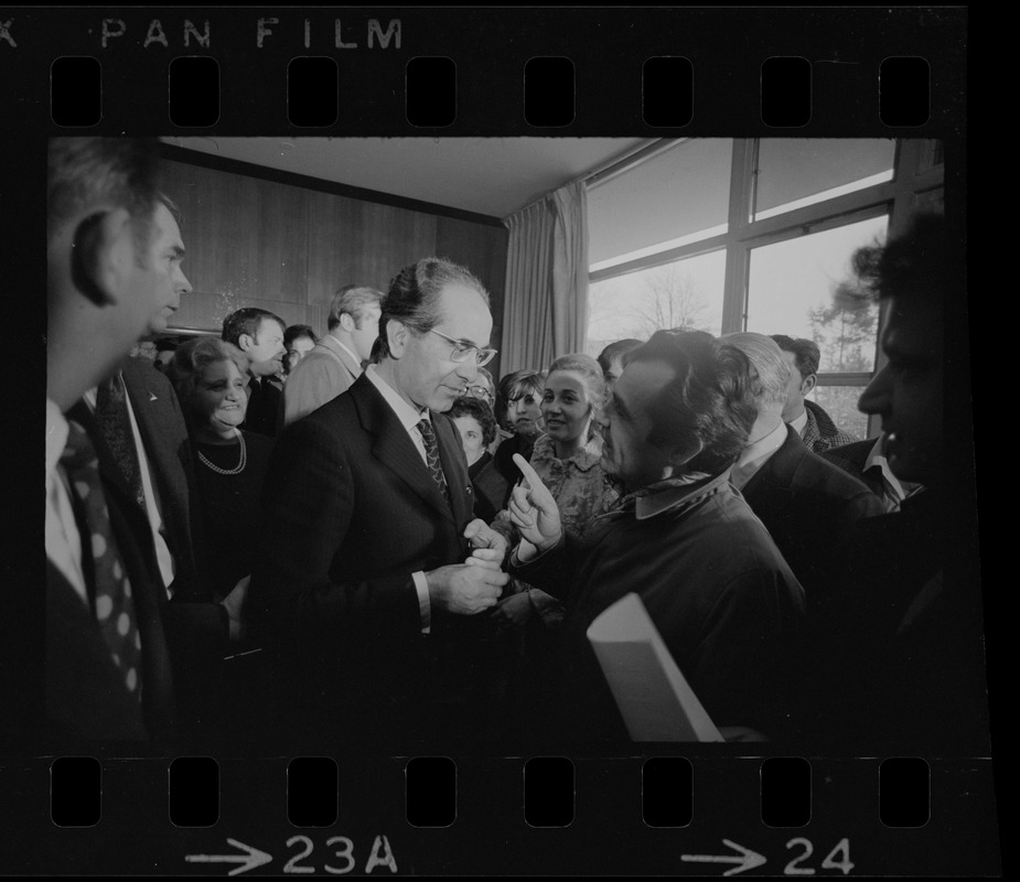 Italian Prime Minister Emilio Colombo at Don Orione Home in East Boston