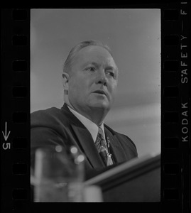 Mayor John Collins delivering inaugural address